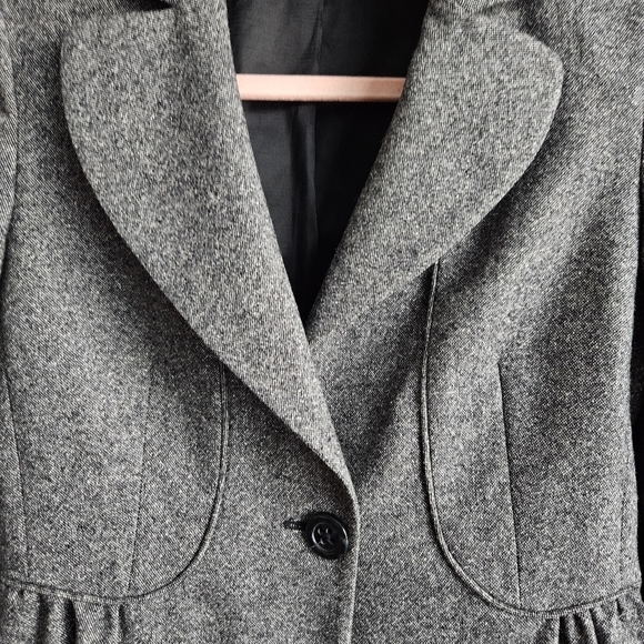 United Colors of Benetton Womens Grey Jacket Sz Small - Picture 7 of 10